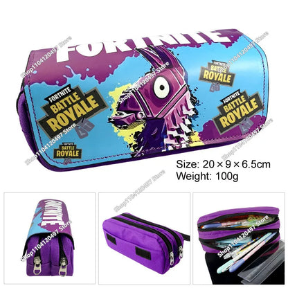 Fortnite Wallet Short Bifold Coin Bag Leather Photo Card Holder Student Wallets Boys Girls Cartoon Print Purses