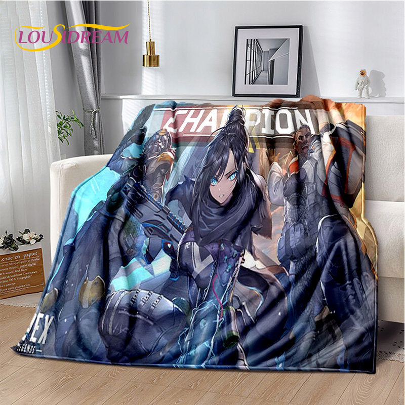 Apex Legends Game Gamer Cartoon Soft Plush Blanket,Flannel Blanket Throw Blanket for Living Room Bedroom Bed Sofa Picnic Cover