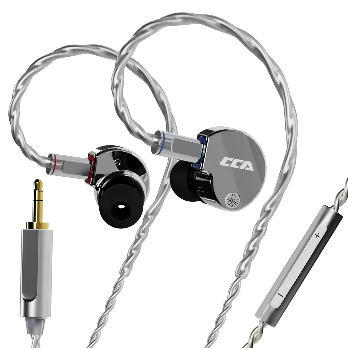 CCA Phoenix Metal Alloy Body 10mm Dual Magnetic Dynamic Coil HIFI Sound Quality In Ear Wired Esports Music Earphones