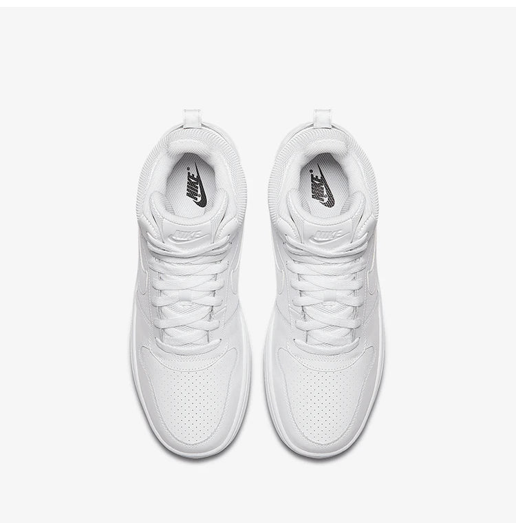 Baskets casual montantes pour homme Nike COURT BOROUGH MID authentiques, blanc pur, 838938-111