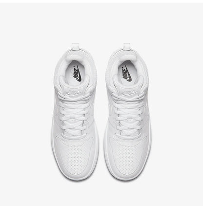 Baskets casual montantes pour homme Nike COURT BOROUGH MID authentiques, blanc pur, 838938-111