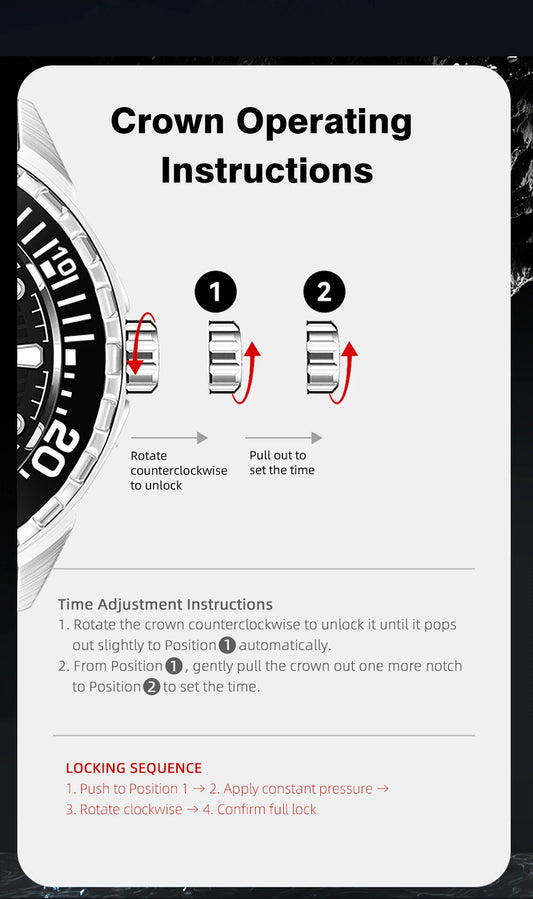 NORTH EDGE Neue TRITON solarbetriebene Taucheruhr für Herren – Luxuriöse Quarzuhren für Herren – Gehäuse aus 316L-Edelstahl – Wasserdicht bis 300 m