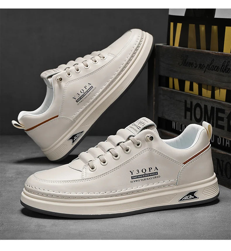 Men's summer fashionable casual driving shoes, sporty slip-on loafers, versatile comfortable breathable wear-resistant leather