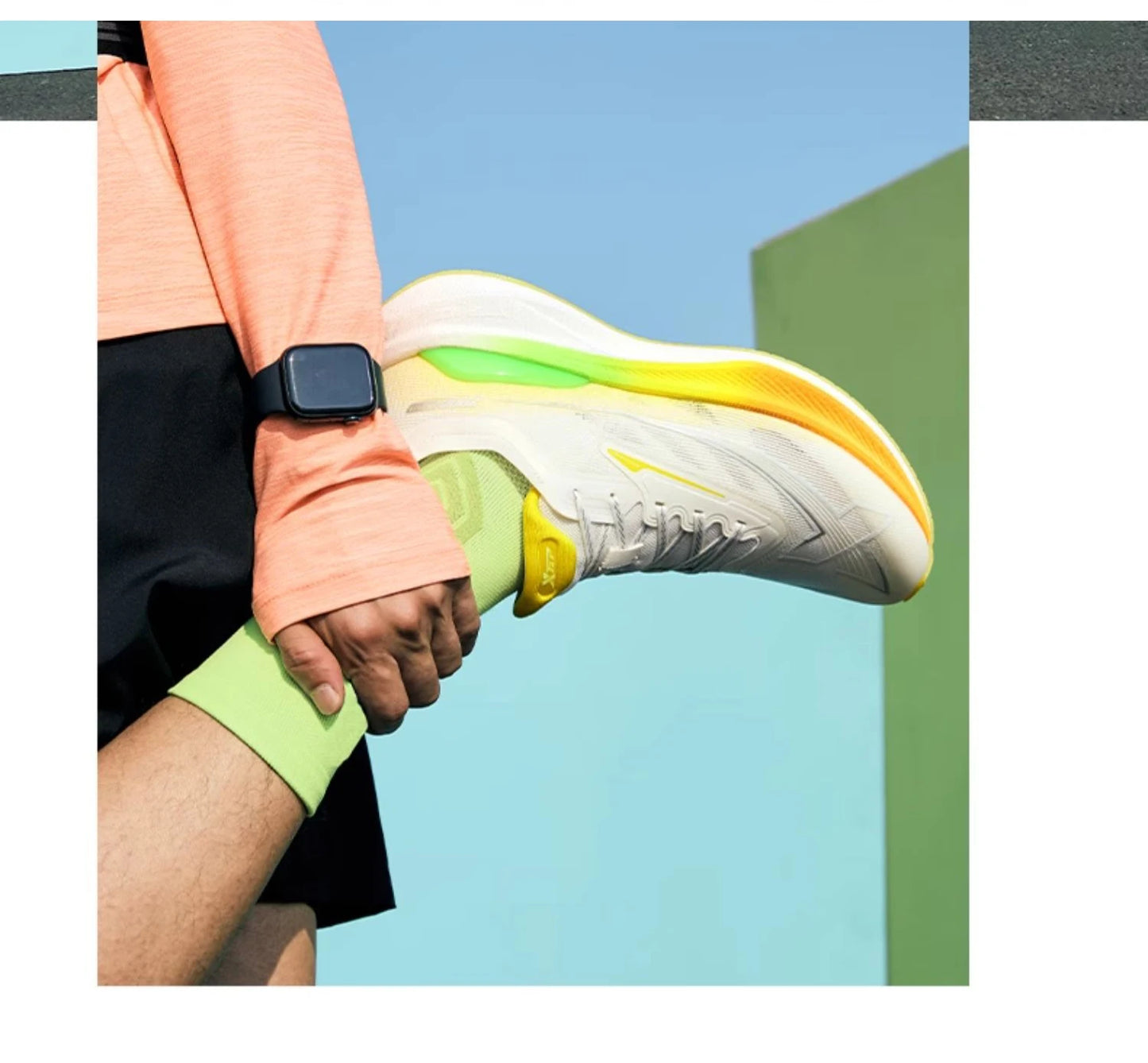 Xtep 2000KM 2.0 Running Shoes for Men, Summer Professional TPU Shock Absorption Sneakers (Suggest Half Size Down) 876219110043