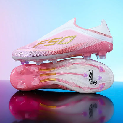 Nowe męskie buty piłkarskie antypoślizgowe dla chłopców, na zewnątrz, bestsellerowe buty do piłki nożnej na trawę i mecze, wysokiej jakości korki, wysokie, lekkie