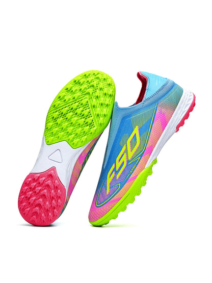TF Soccer Shoes for Training, Anti-Slip, Wear-Resistant, Firm Grip, Ankle Protection, Lightweight, Comfortable
