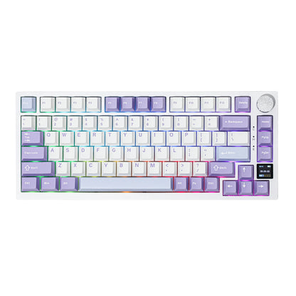 Ajazz AK820 Pro 75% Gasket-mounted Bluetooth 5.1/2.4G Wireless/Wired Mechanical Keyboard with TFT Screen for Mac/Win