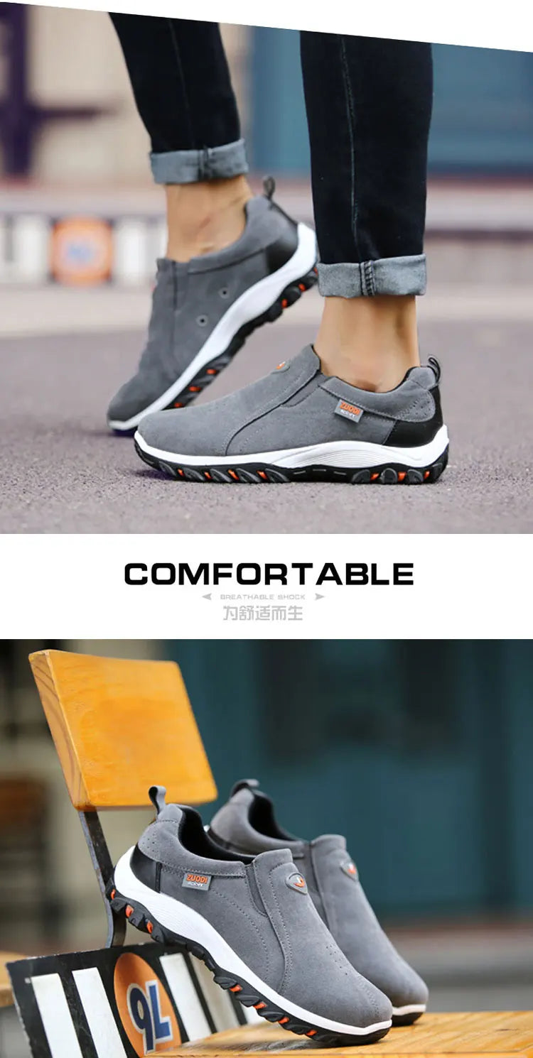 Men's Fashionable Casual Sports Shoes, Outdoor Walking and Hiking Shoes, Loafers, Comfortable Shoes, Lightweight, Plus Size38-50