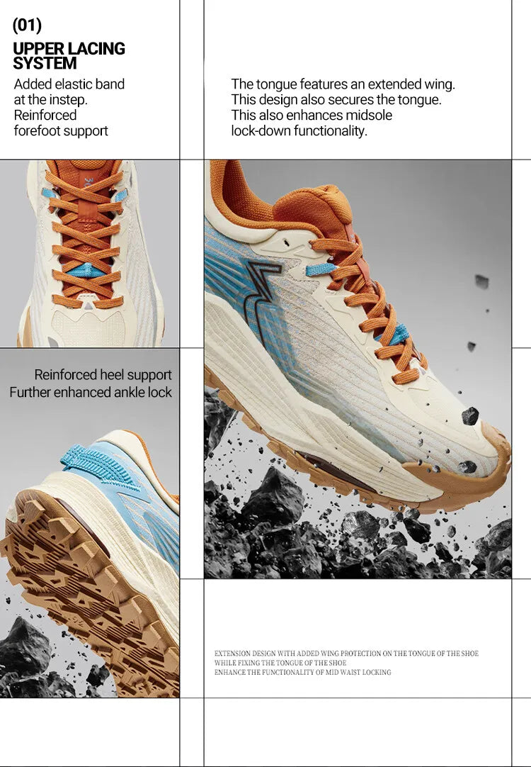 Scarpe da running 361 Degrees WUXIA 2 leggere, traspiranti, ammortizzate, antiscivolo e morbide per outdoor ed escursionismo, sneakers versatili da uomo 672542201