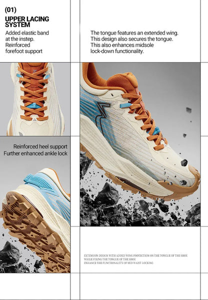 Scarpe da running 361 Degrees WUXIA 2 leggere, traspiranti, ammortizzate, antiscivolo e morbide per outdoor ed escursionismo, sneakers versatili da uomo 672542201