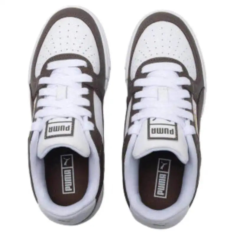 Nouvelles baskets décontractées polyvalentes PUMA unisexe à tige basse 2026 380190-63 Puma Blanc Café Marron Or Accent