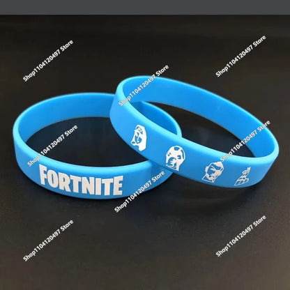 1 piece Red Black Blank Fitness Fortnite Wristband Gift Men's Women's Children's Rubber Silicone Bracelet Wholesale
