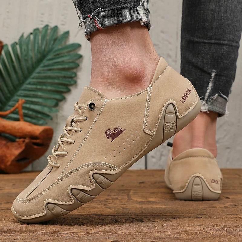 Men's Fashion Brand Loafers Soft-Soled Comfortable Casual Walking Shoes Breathable Sports Tennis Outdoor Driving Shoes