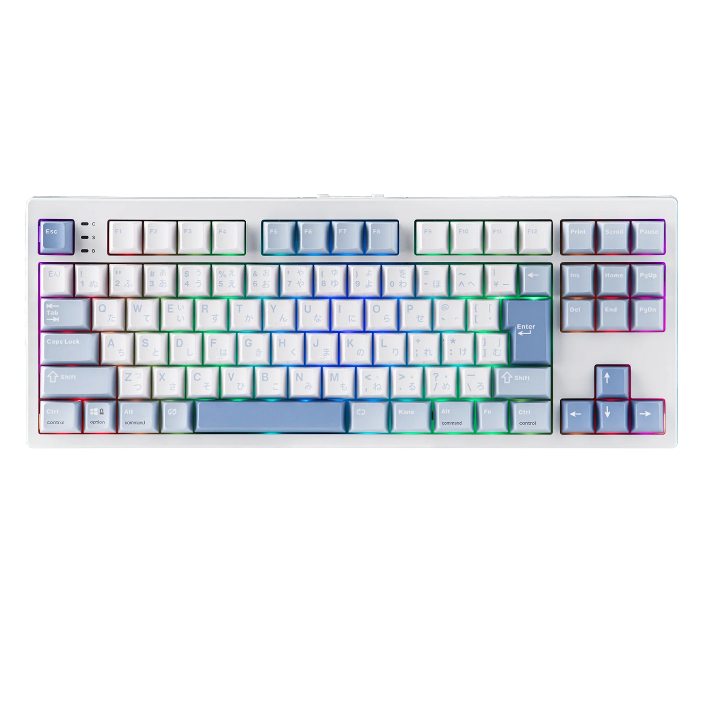 Japanese Version EPOMAKER TH87 JIS Layout TKL Layout Hot-Swap Wired/Bluetooth/2.4GHz Wireless Mechanical Keyboard 10000mAh Battery