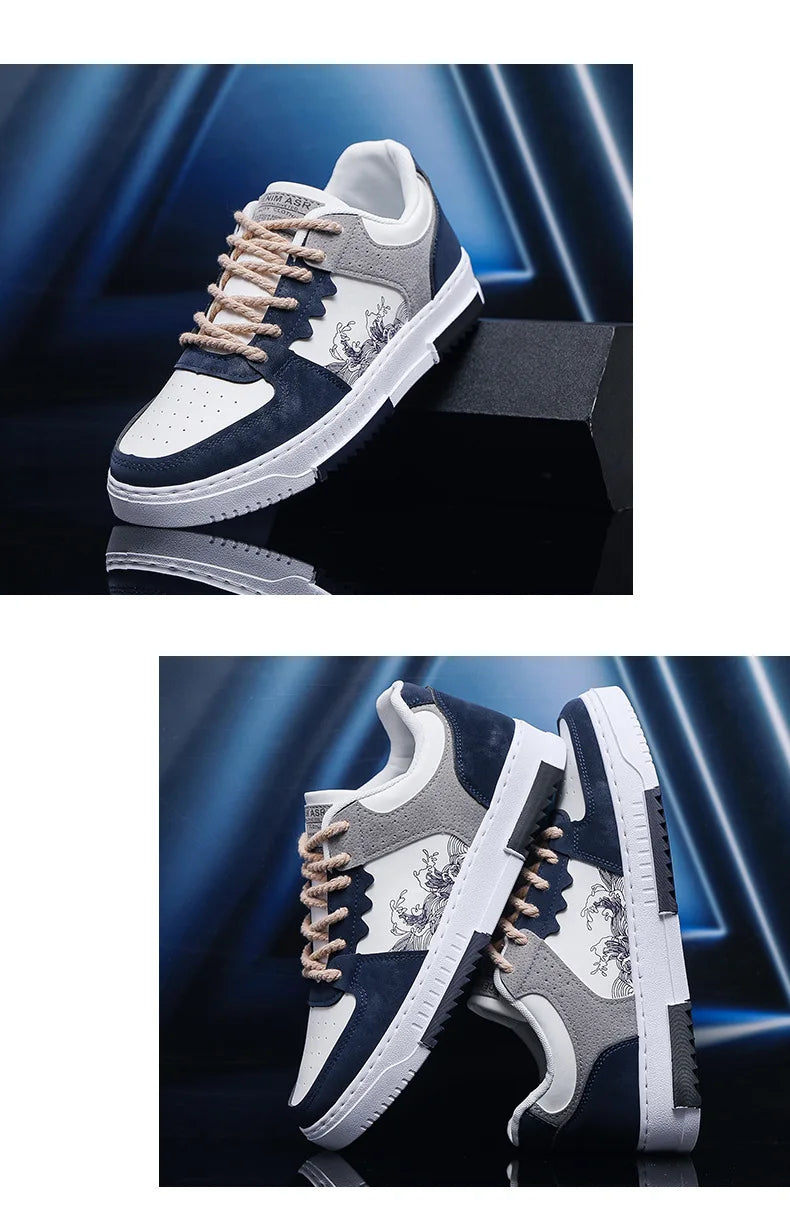 autumn new men casual shoes Outdoor Breathable Flat Shoes Fashion LaceUp Sneakers Men Comfort Trendy Sports Shoes Zapatillas