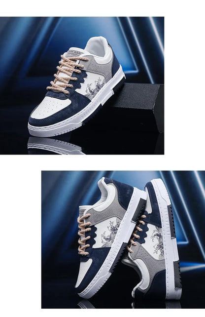 autumn new men casual shoes Outdoor Breathable Flat Shoes Fashion LaceUp Sneakers Men Comfort Trendy Sports Shoes Zapatillas