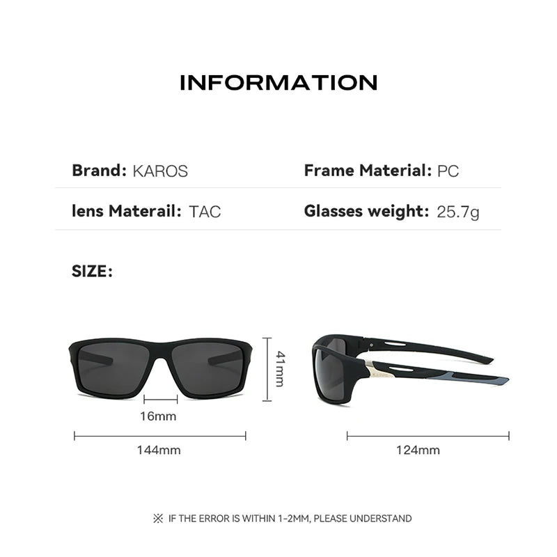 Ochelari polarizați Karos UV400 pentru bărbați și femei – ciclism, pescuit, alergare, sporturi în aer liber, ochelari de soare pentru bicicletă, ochelari pentru condus și călărie YZ2012