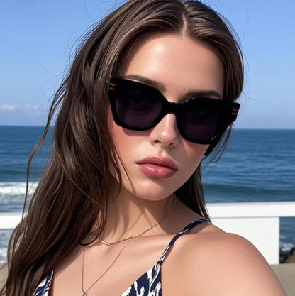 Ochelari de soare pătrați supradimensionați, la modă, de calitate superioară, cu protecție UV, pentru șofat, pentru bărbați și femei, cu personalitate, ochelari unisex