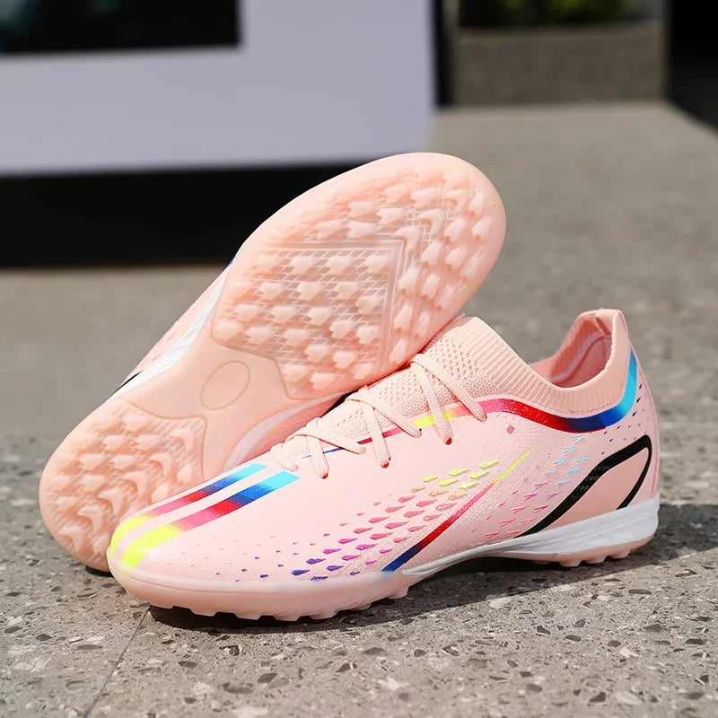 Nouveaux hommes chaussures de Football ultralégères TF/FG bottes de Football professionnelles unisexe antidérapant de haute qualité en gros livraison directe formation