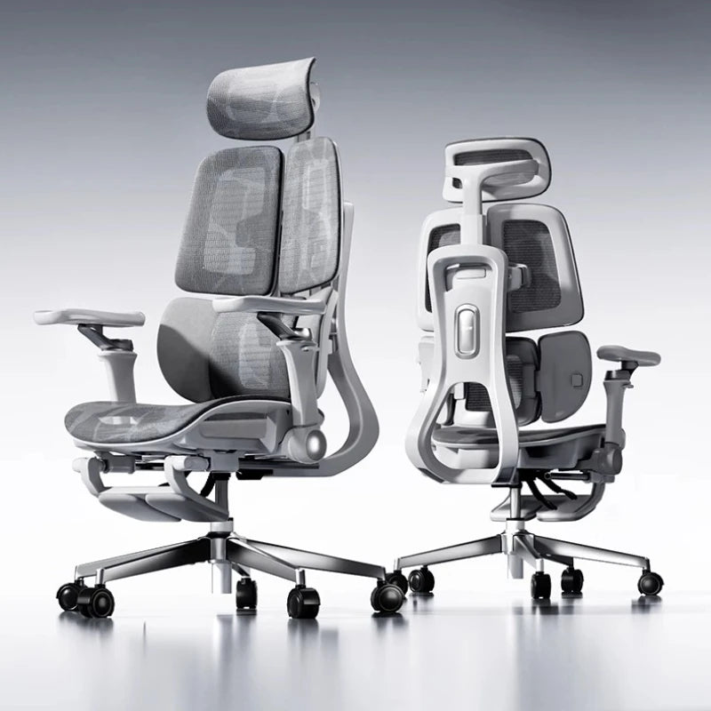 Ergonomic Office Mesh Chair Adjustable Executive Computer Chair with Rolling Swivel Base, Modern Gaming Chair for Home Office Desk Setup