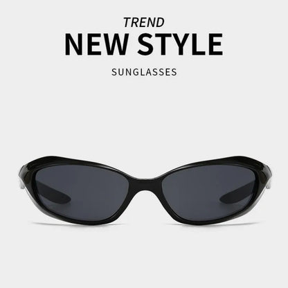 KLASSNUM Y2K Punkowe okulary sportowe dla mężczyzn i kobiet Future Sense Okulary przeciwsłoneczne Markowe designerskie imprezowe z ochroną UV400 Modne okulary ochronne Nowość