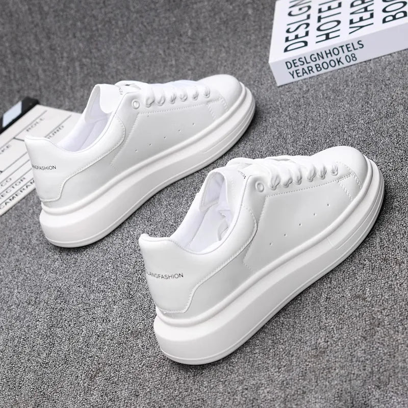 Red Lacquered Men's Shoes, Fashion Black Casual Skateboard Shoes, Outdoor Tennis Walking Shoes, Universal for Men and Women