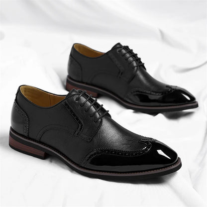 PU Leather Men's Oxford Shoes Heightened Formal Casual Shoes Business Male Suit Shoes New Design Derby Footwear Walking Sneakers