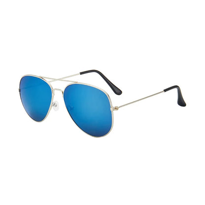 Ochelari de soare pentru copii de la mărci de modă, ochelari cu lentile oglindă, ochelari de soare metalici în stil pilot pentru fete și băieți, ochelari de soare pentru copii, ochelari pentru copii, ochelari de protecție