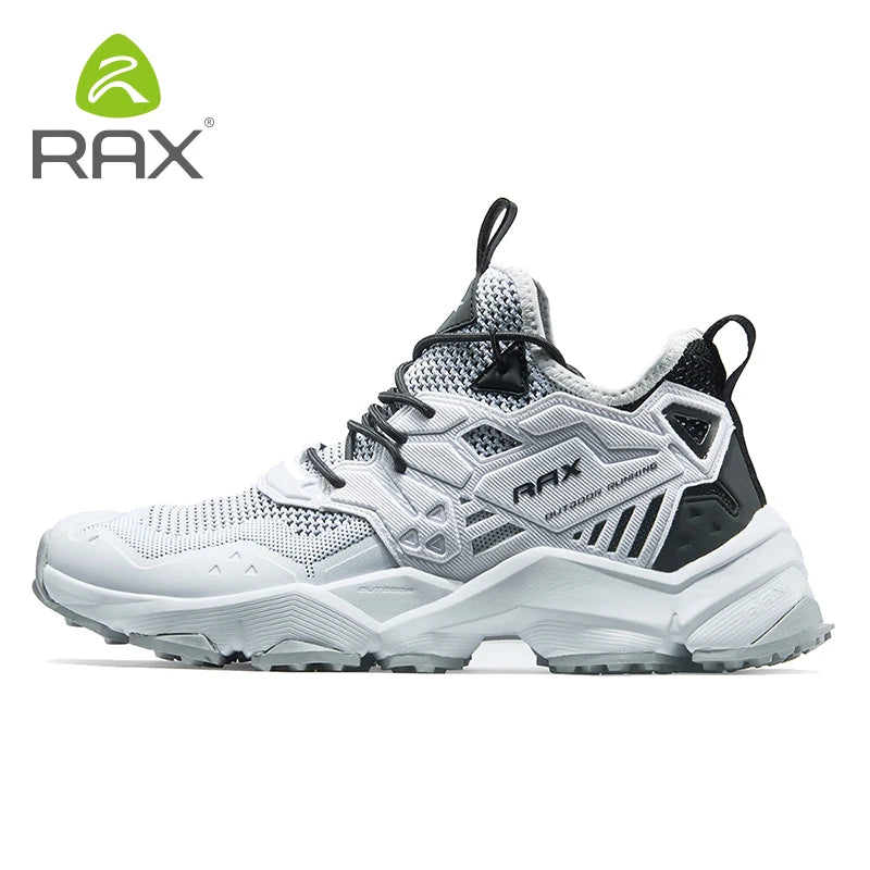 RAX Running Shoes Men & Women Outdoor Sport Breathable Lightweight Sneakers Air Mesh Upper Anti-Slip Natural Rubber Outsole
