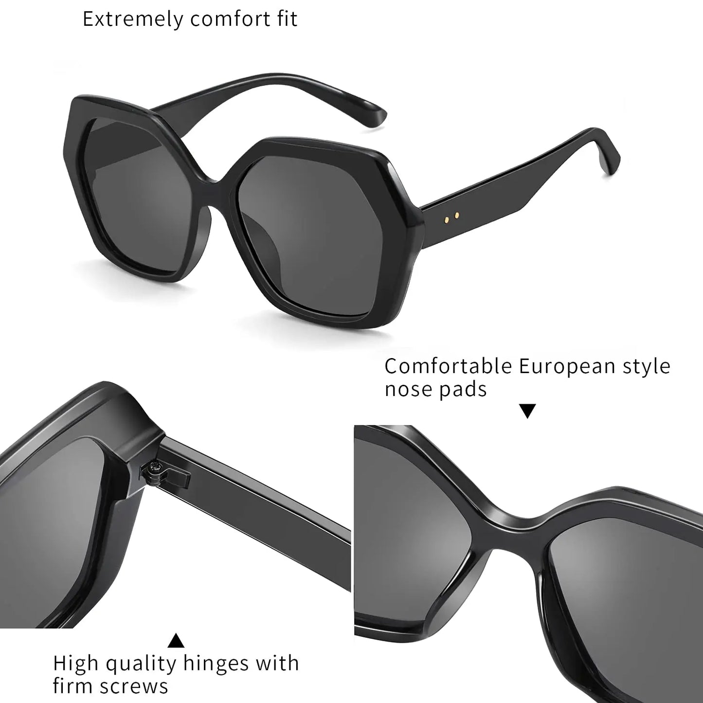 ZENOTTIC Butterfly Sunglasses Women Fashion Design Big Eyewear Shades for Ladies Uv400 Travel Oversize Sun Glasses