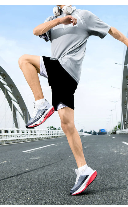 Running Shoes with Specialty Carbon Plate, Marathon Men’s Sports, Breathable, Lightweight, Comfortable Women’s Athletic Non-Slip Sneakers