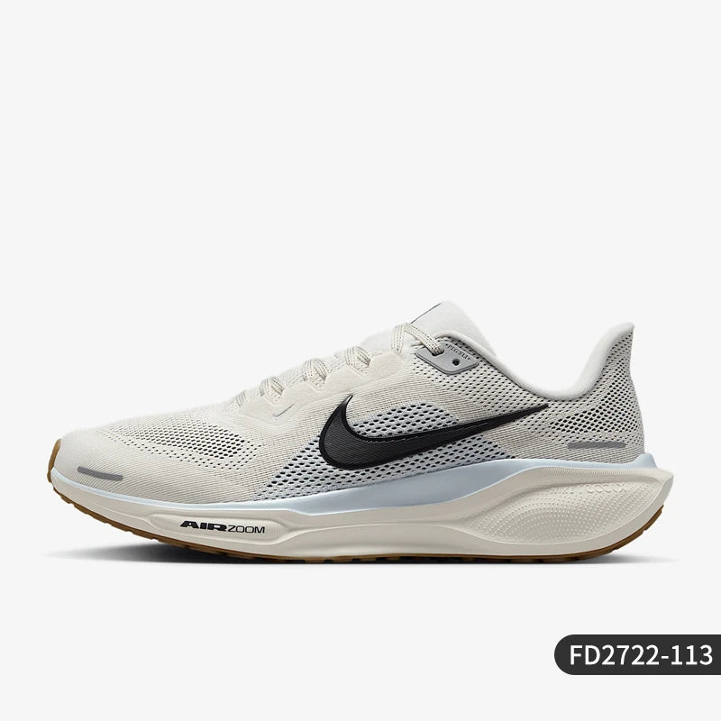 Officiële, originele Nike AIR ZOOM herenhardloopschoenen van mesh met dikke zool en schokdemping FD2722-113