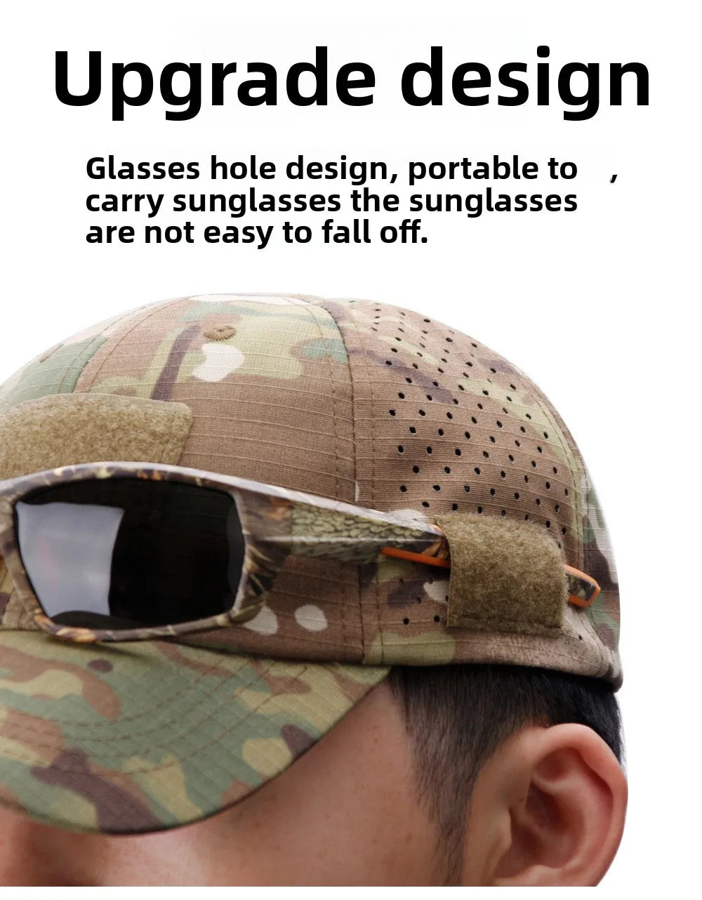 Athletic casual breathable camouflage baseball cap for men, military fan sun hat tactical hat military training hat bucket hat