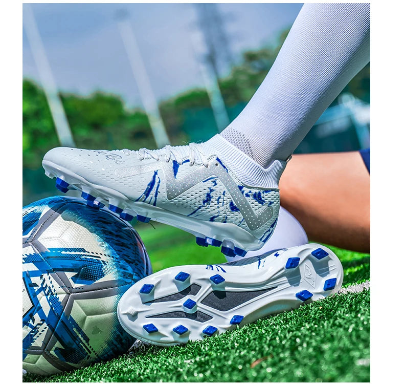 Bottes de Football professionnelles pour hommes, crampons de Football, entraînement de Sport en plein air, respirants pour étudiants, ultralégers, unisexe, livraison directe