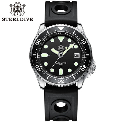 STEELDIVE SD1973 Men's Dive Watch NH35 Automatic Mechanical Men's Watch Luminous Ceramic Bezel Diver Watch Men Watches Sapphire