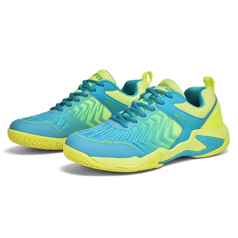 High-quality Badminton Trainers for Men and Women Blue Athletic Shoes with Anti-Slip Sole for Indoor and Outdoor Sports