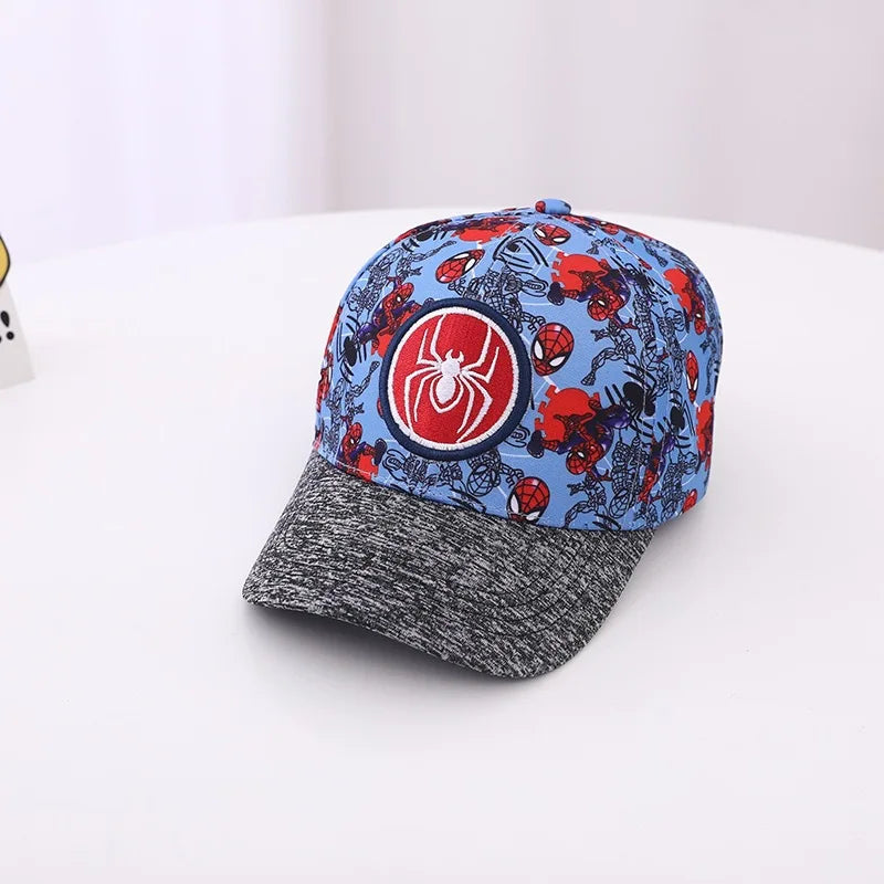 Avengers Iron Man Spiderman Hulk Captain America Baseball cap Cosplay Hat Kids Child Canvas Embroidery Hat Peaked Cap Adjustable