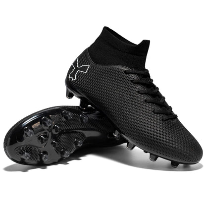 New Unisex Long Spike Football Boots Men Broken Nail Soccer Shoes AG/TF Training Soccer Cleats Sneakers Non-Slip Ankle Shoes