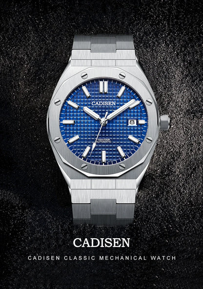 CADISEN Luxury Design 42MM Men's Watches Japan MIYOTA 8215 Sapphire Glass Mechanical Automatic Watch Men 100M Waterproof