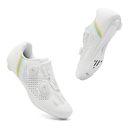 Road Cycling Shoes Flats Cleats Shoes Speed Cycling Sneakers Men’s Bike Shoes Women’s Self-Locking Non-slip Mountain Bicycle SPD Shoes