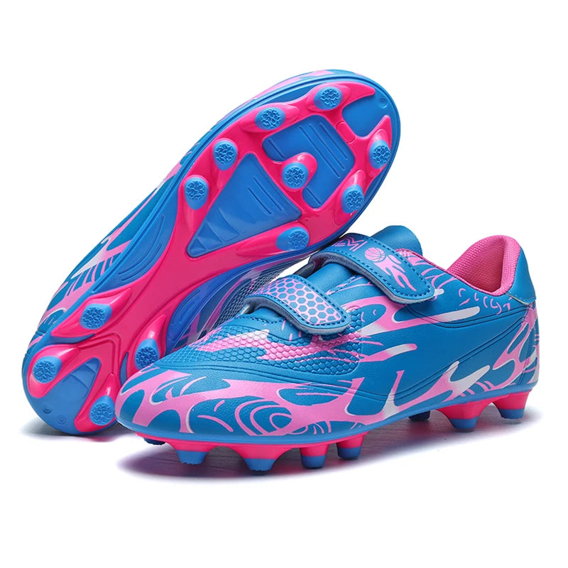 Scarpe da calcio per bambini, scarpini professionali da scuola, tacchetti per erba, allenamento sportivo, calzature outdoor e futsal per ragazzi, 28-38