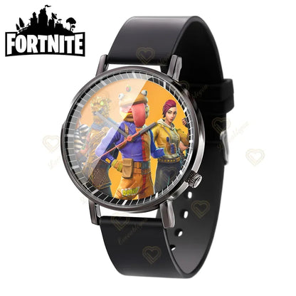 Wrist Watch F-Fortnited Cook Watch Trend Fashion Creative Quartz Student Watches Battle Game Figure Model Kids Birthday Gift