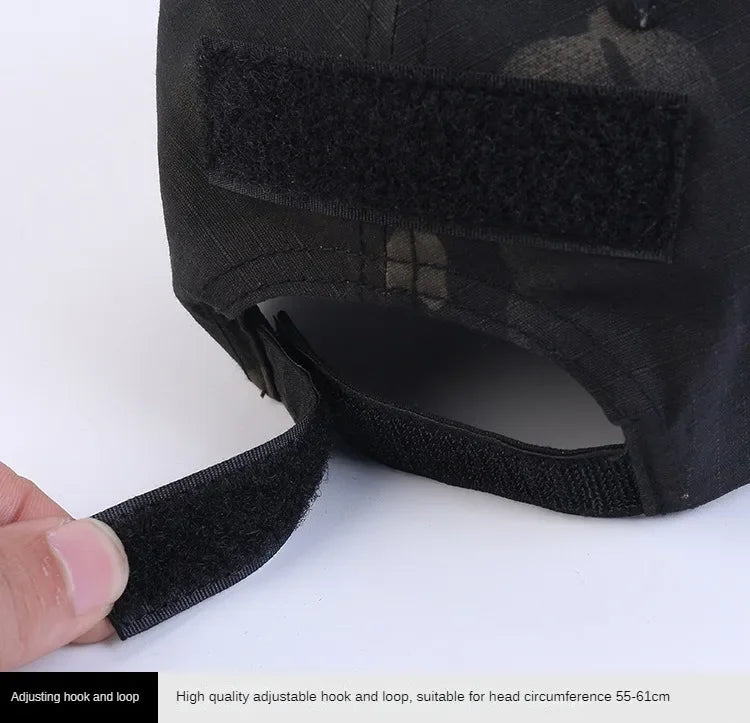 Camouflage Baseball Cap Outdoor Men's Tactical CP Adjustable Hat Sports Cycling Duck Tongue Cap