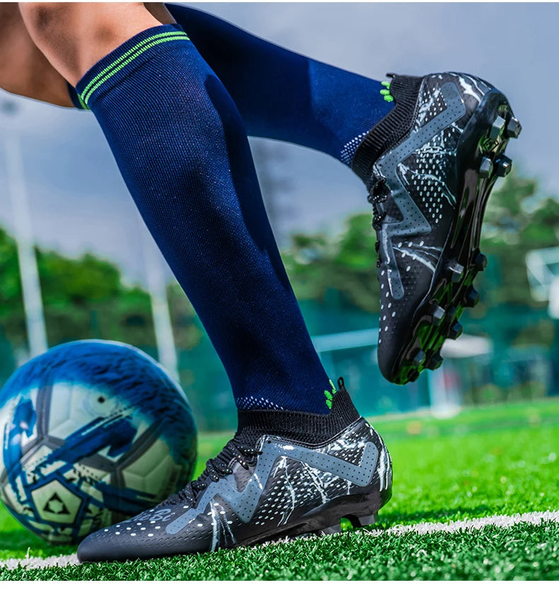 Bottes de Football professionnelles pour hommes, crampons de Football, entraînement de Sport en plein air, respirants pour étudiants, ultralégers, unisexe, livraison directe