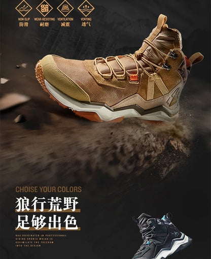 RAX Winter Hiking Boots Men Waterproof Breathable Outdoor Sports Sneakers Trekking Boots Mountain Trekking Shoes Big Size