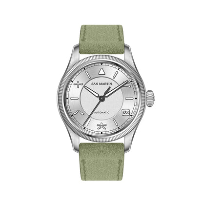 San Martin 39.5mm Men Pilot Watch YN55 Automatic Mechanical Aviation Watches Chinese Style Original Design SN0033 Field Watch