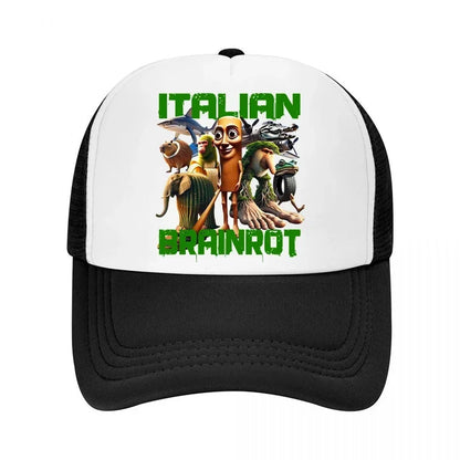Italian Brainrot Kids Baseball Cap Boy Casual Hat Children Sports Sun Hats Tung Sahur Tralalers Shark Adjustable Bonnet Men Gift