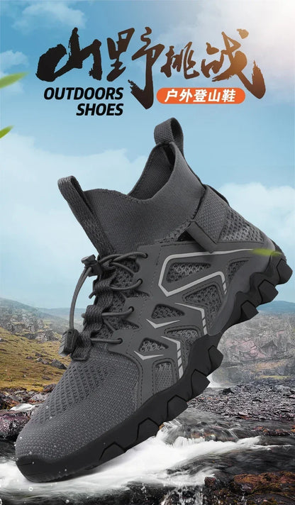 Unisex Breathable Quick-Drying Fishing Water Sport Shoes Summer Upstream Barefoot Aqua Boots Outdoor Non-Slip Women Beach Shoes