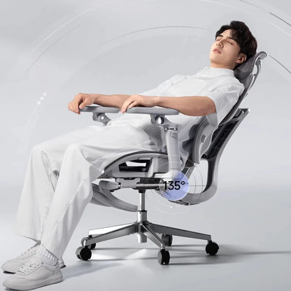 Ergonomic Office Mesh Chair Adjustable Executive Computer Chair with Rolling Swivel Base, Modern Gaming Chair for Home Office Desk Setup