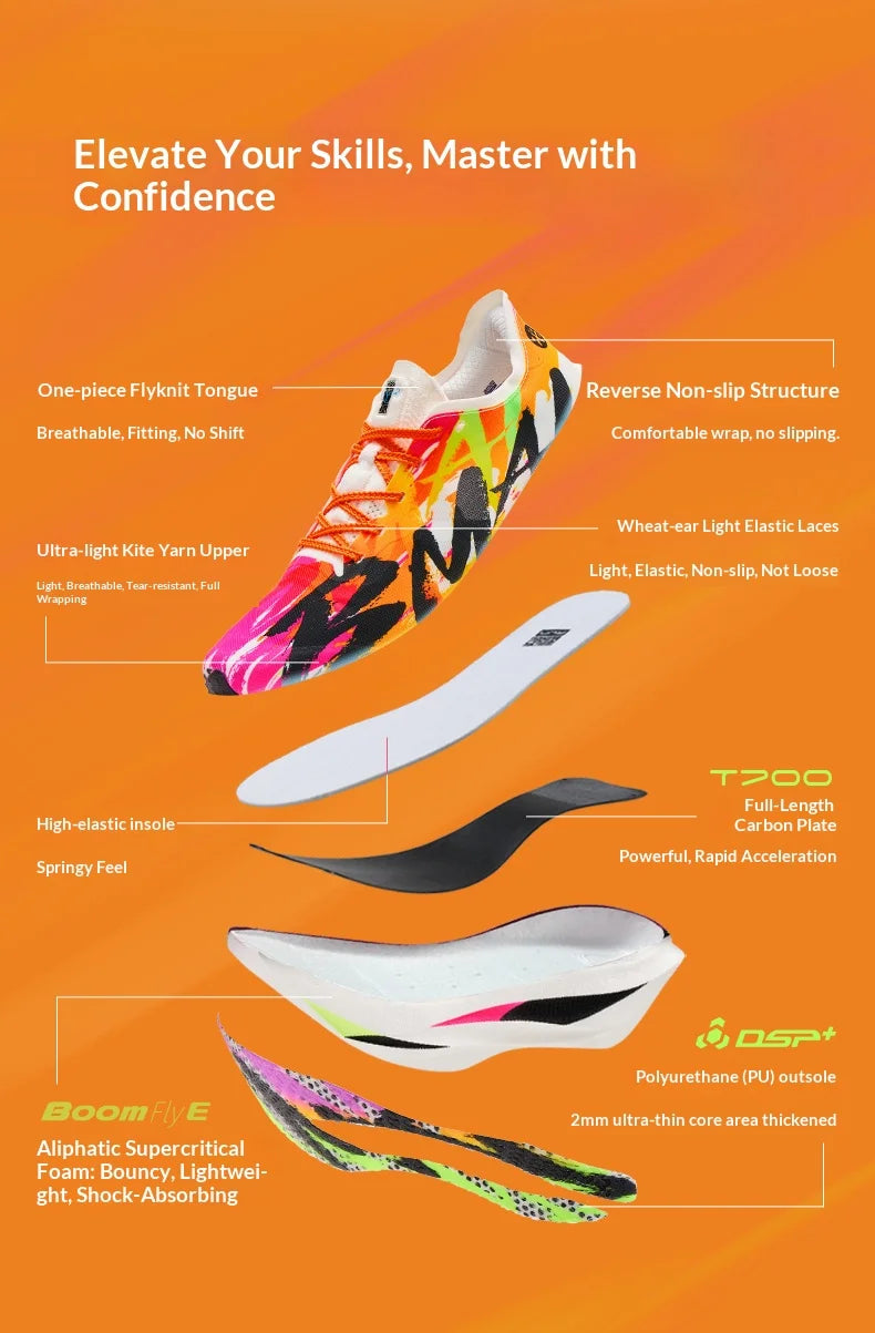 BMAI Breathable 20km Marathon Sneakers for Men Cushion Carbon Plate Men's Sports Shoes Casual Luxury Trainers Men Running Shoes